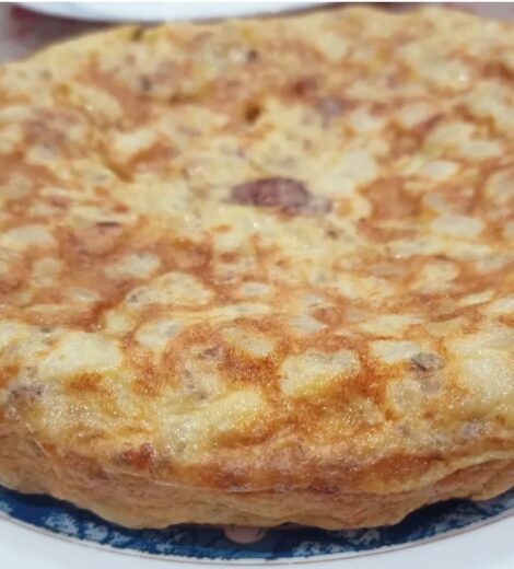 Tortilla de patatas con pa de vidre