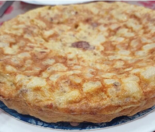 Tortilla de patatas con pa de vidre