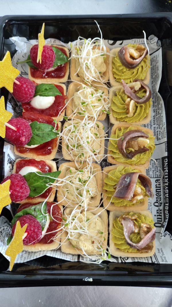 Canapés tartaleta