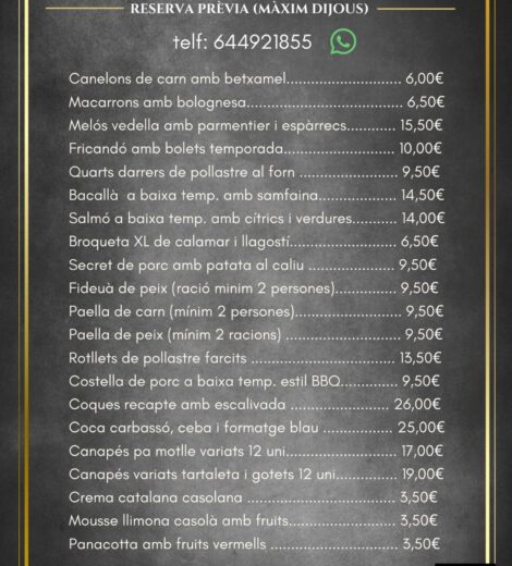 PLATOS FIN DE SEMANA