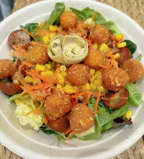 ENSALADA XL individual con palomitas de pollo